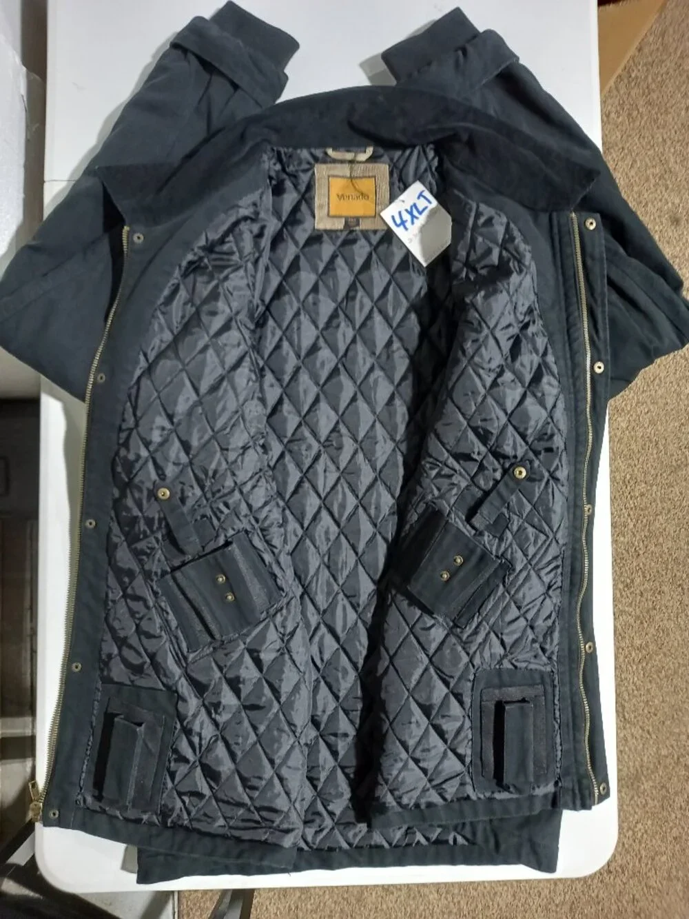 Canvas Concealed Carry Jacket - Black | 4XLT